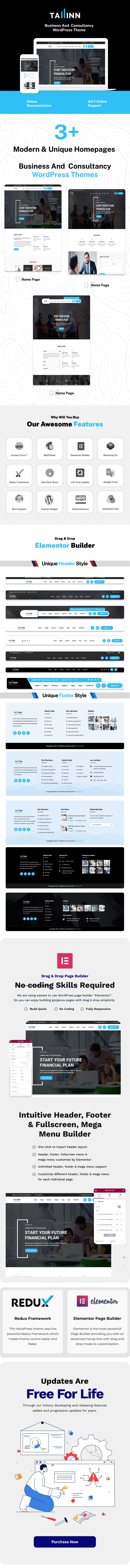 Tallinn - Business and  Consultancy WordPress Theme